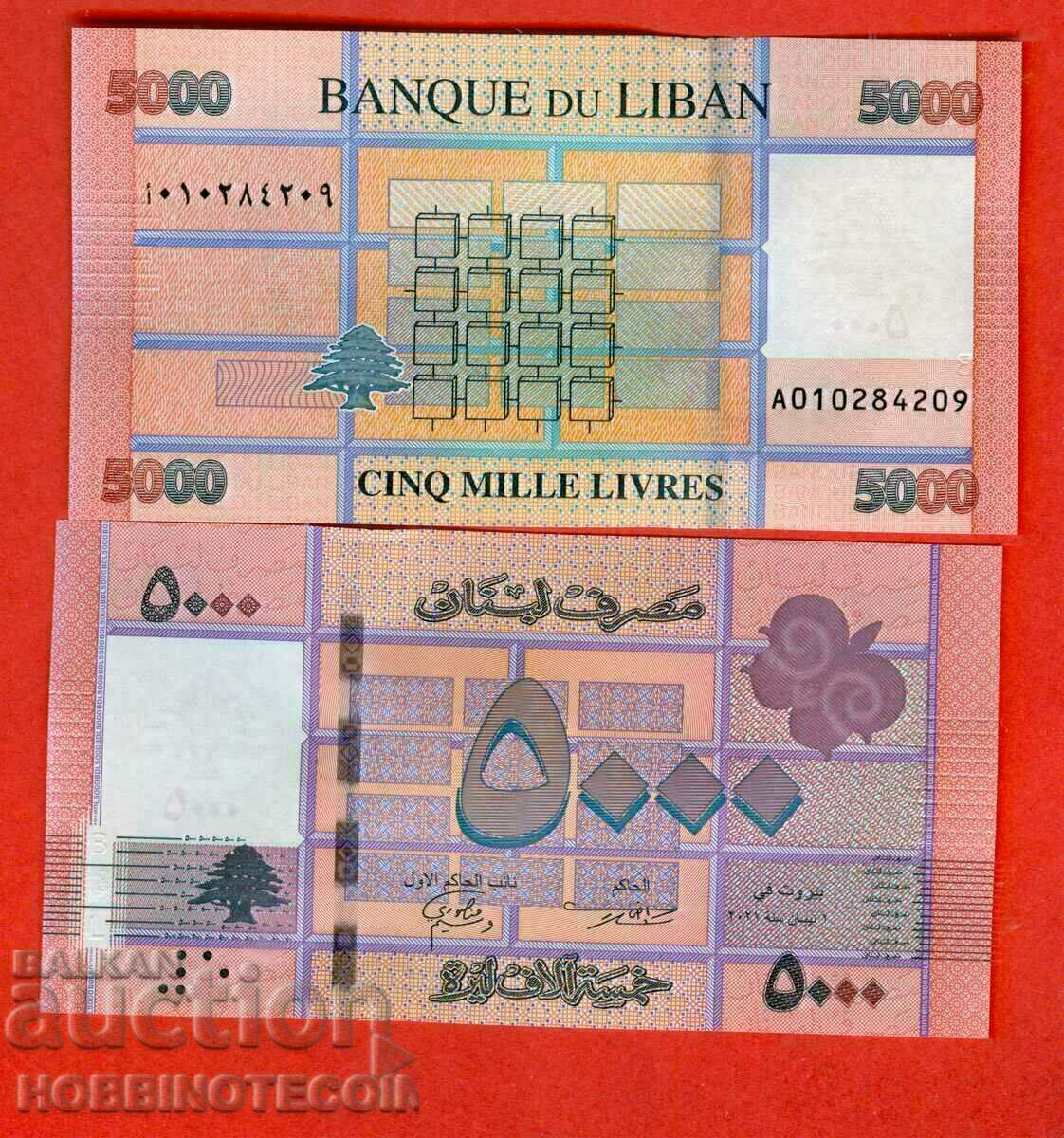 LIBAN LIBAN 5000 5000 Livres ediție 2021 NOU UNC