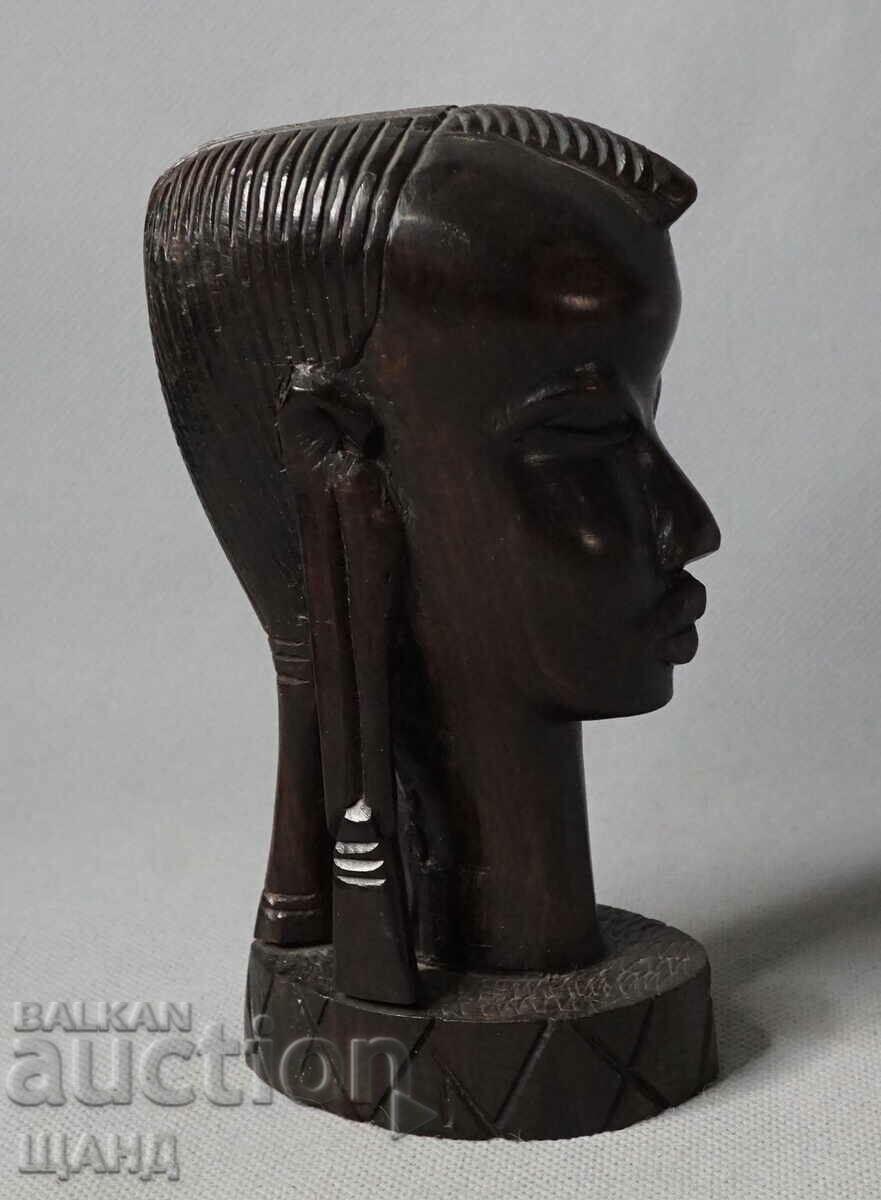 Old African Ebony Figure Wood Sculpture