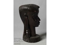 Old African Ebony Figure Wood Sculpture