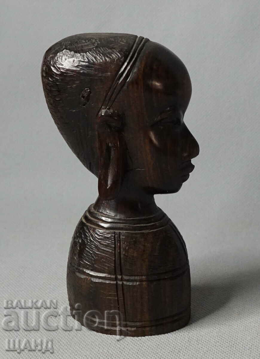 Стара Африканска абаносова фигура Дървена скулптура