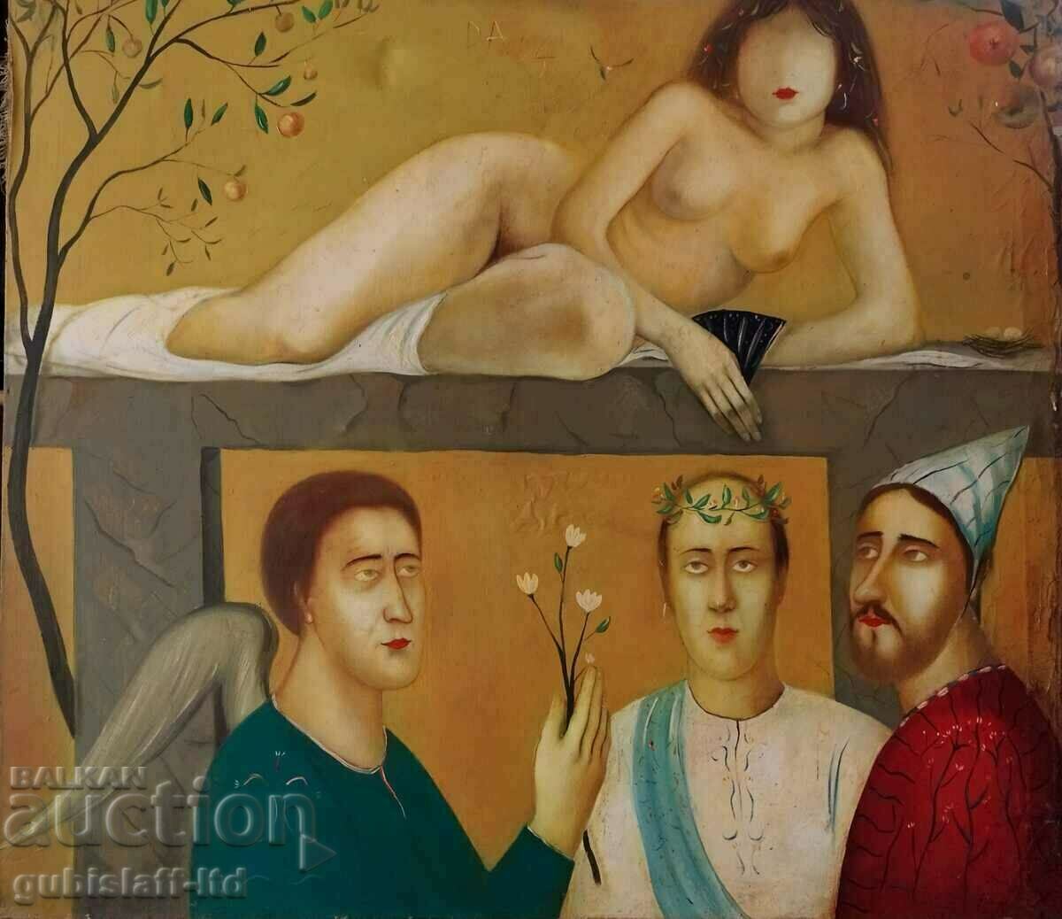 Картина, композиция, худ. Данаил Цонев, 1994 г.