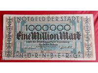 Banknote-Germany-Bavaria-Nuremberg-1,000,000 marks 1923