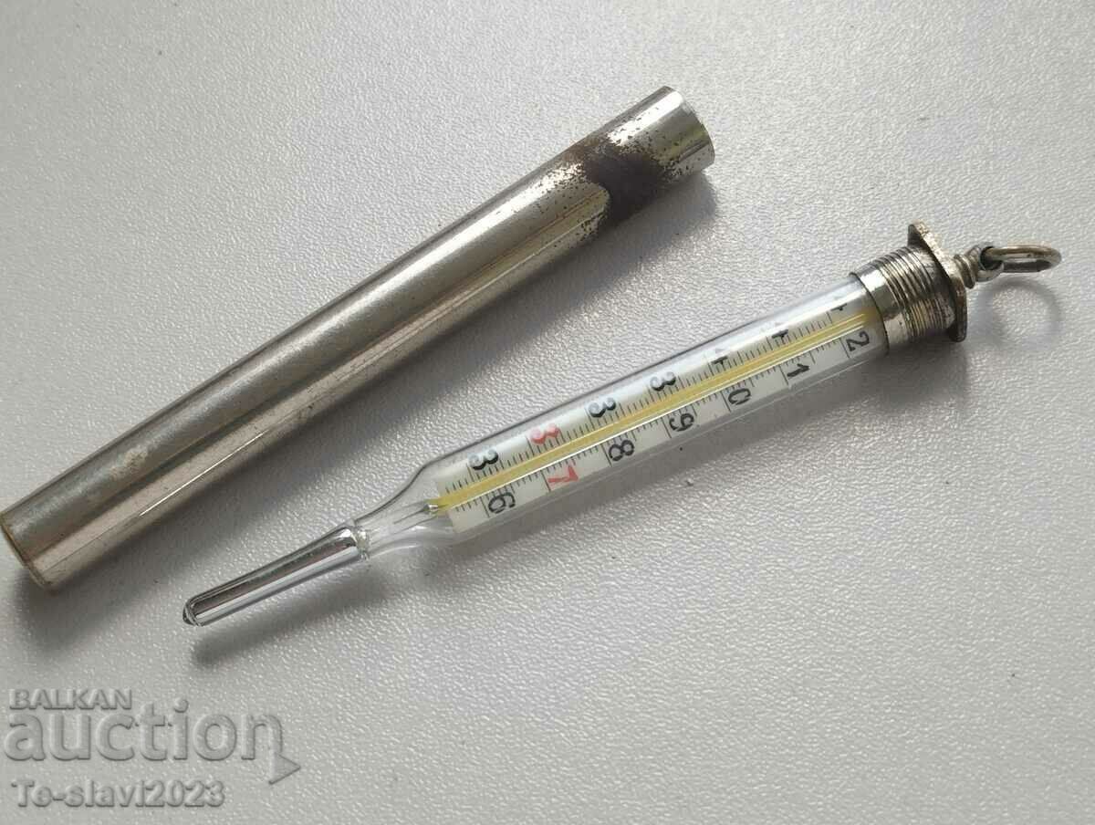 Old Belgian mercury thermometer