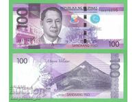 (¯`'•.¸ PHILIPPINES 100 PESOS 2016 aUNC ¸.•'´¯)