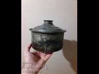 Renaissance copper pot with lid