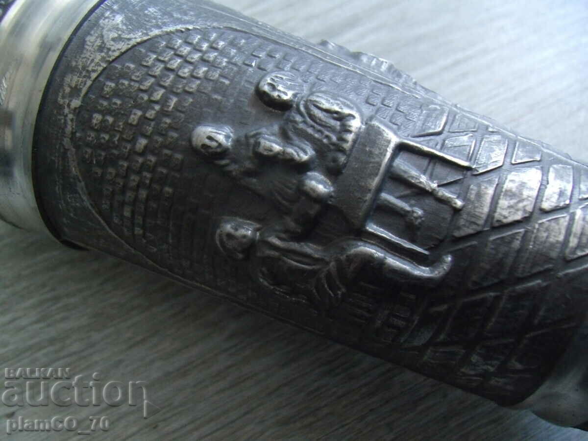#*7457 old metal / pewter cup - zinn with price 35.00 BGN | € 17.90 #*7457 old metal / pewter cup - zinn with price 35.00 BGN | € 17.90