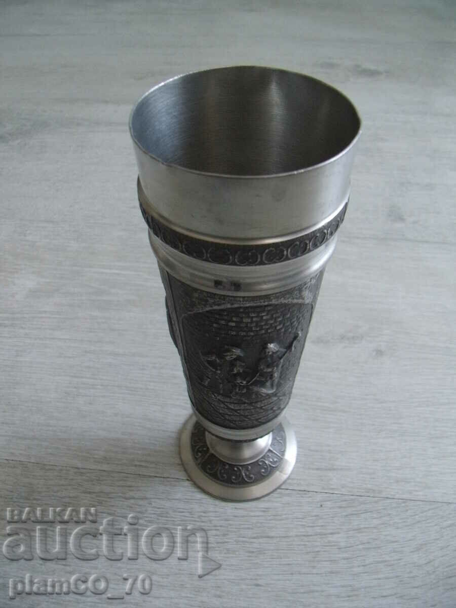 #*7457 old metal / pewter cup - zinn - 5 #*7457 old metal / pewter cup - zinn - 5