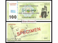 ДОКДО 100 Долара DOKDO 100 Dollars, Specimen, 2013 UNC
