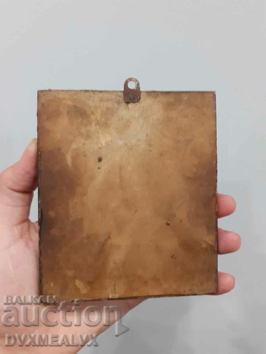 Delivery of Russian imperial lithographic icon from the end of the 19th century.