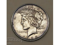 USA. PEACE Dollar Silver 1923 - 26.82g.