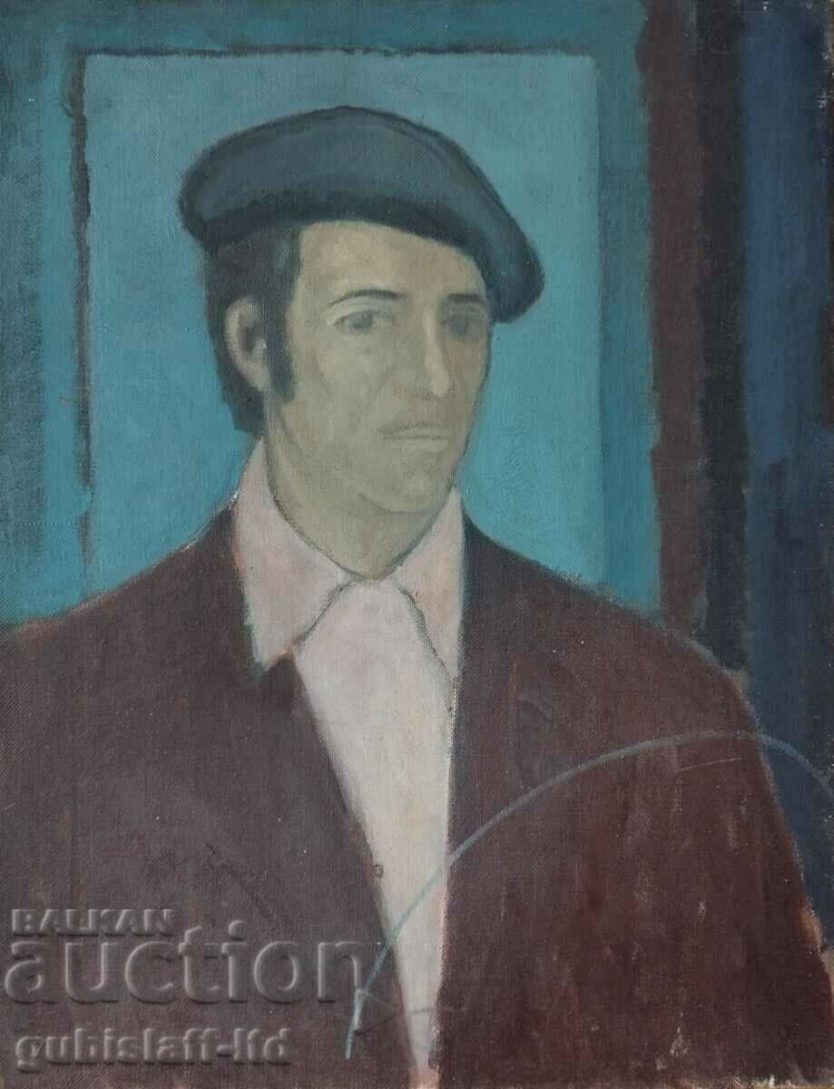 Картина, портрет, худ. Жечо Дунев (1926-1975)
