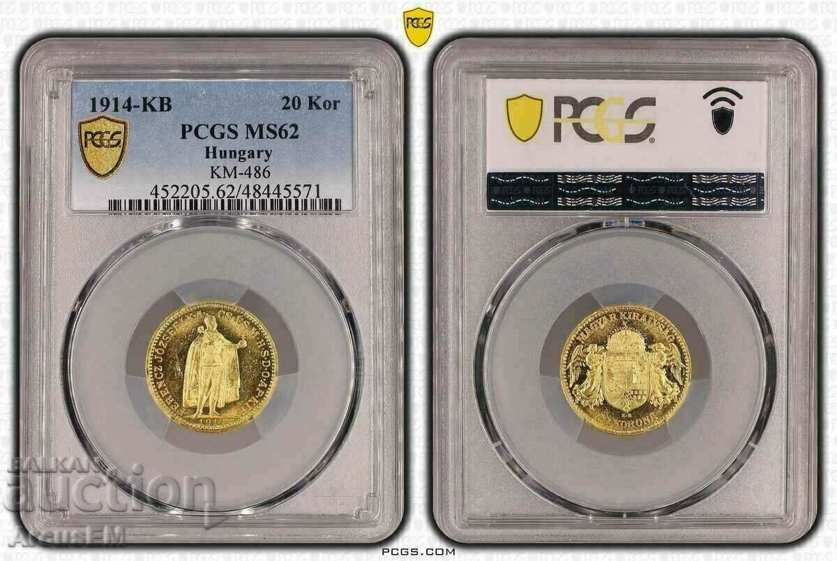 20 Korona Gold Ungaria 1914 / 20 Korona Gold Ungaria 1914