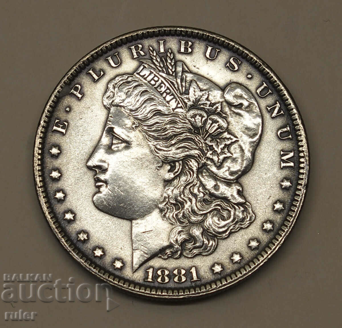 USA. 1881 Morgan Dollar - Silver 26.76g.