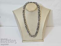 LARGE SILVER CHAIN NECKLACE JEWELRY JEWELRY 87 grams