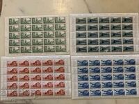 Stamp series-4 small sheets Switzerland-1948 Pro Patria