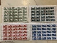 Stamp series-4 small sheets Switzerland-1948 Pro Patria