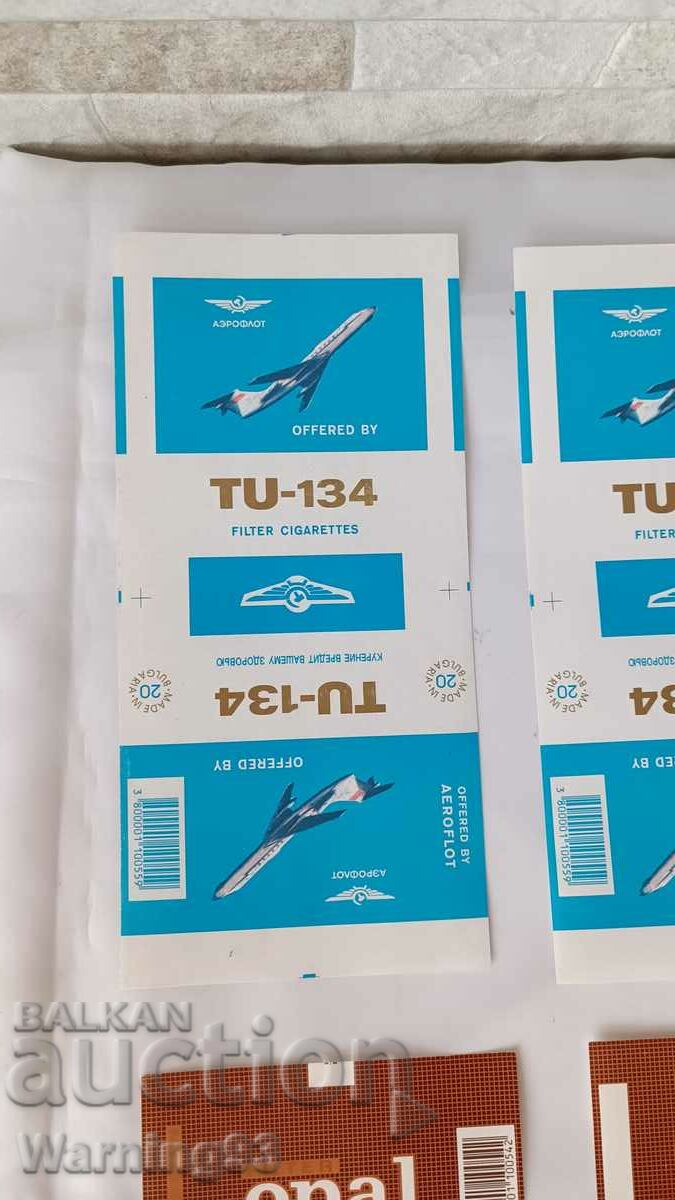 Brand new social covers / cigarette slips - TU134, OPAL... with price 5.00 BGN | € 2.56 Brand new social covers / cigarette slips - TU134, OPAL... with price 5.00 BGN | € 2.56
