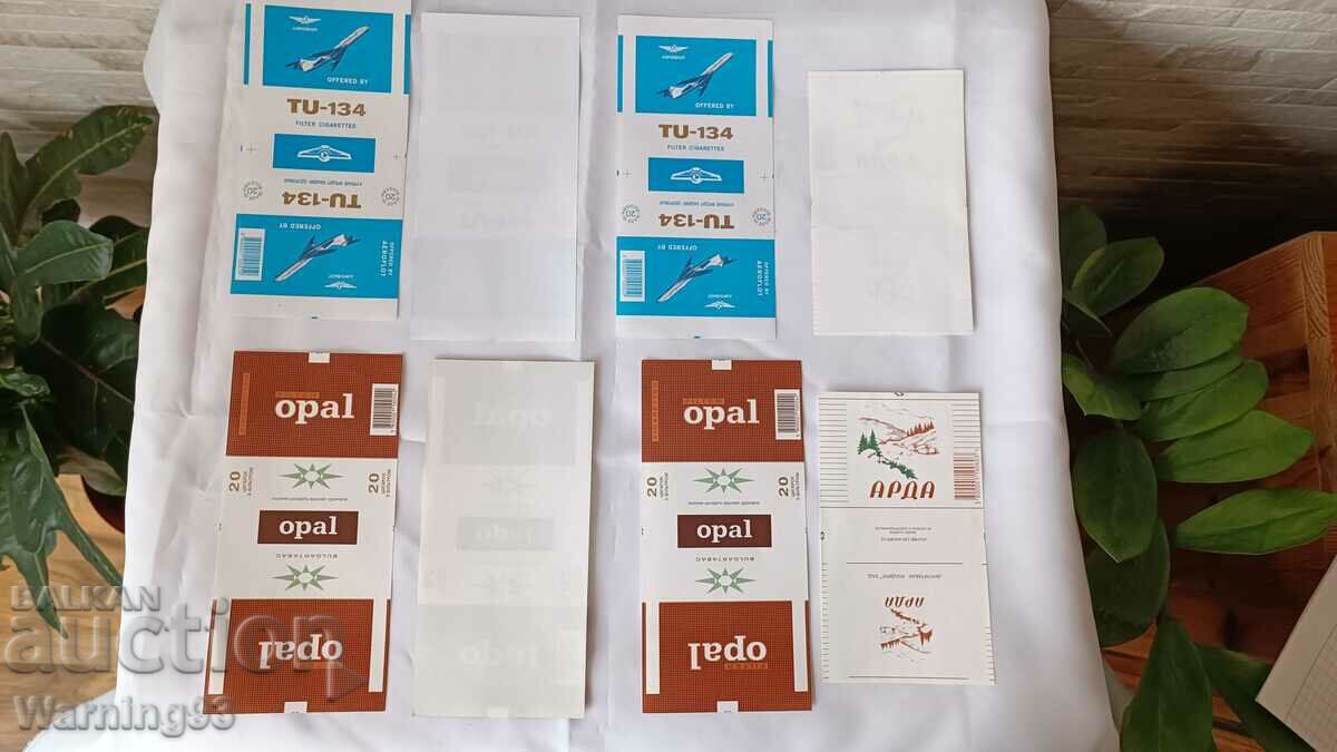 Brand new social covers / cigarette slips - TU134, OPAL... - 5 Brand new social covers / cigarette slips - TU134, OPAL... - 5