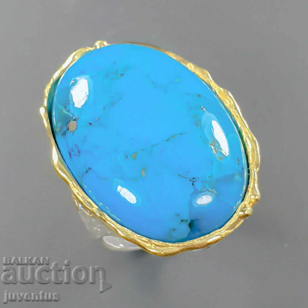SILVER RING WITH TURQUOISE (ARIZONA, USA) 34 ct.
