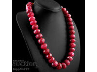 BZC!! 800k single row 1 cent ruby faceted necklace!