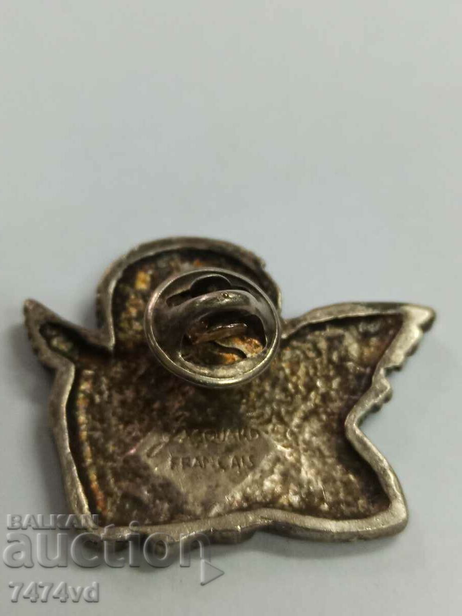 Delivery of SILVER PLATED FRENCH BADGE, BROOCH - ANGEL