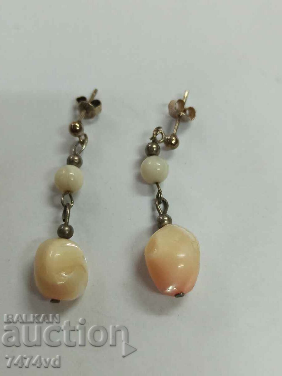 SILVER EARRINGS WITH MOTHER OF PEARL with price 60.00 BGN | € 30.68 SILVER EARRINGS WITH MOTHER OF PEARL with price 60.00 BGN | € 30.68