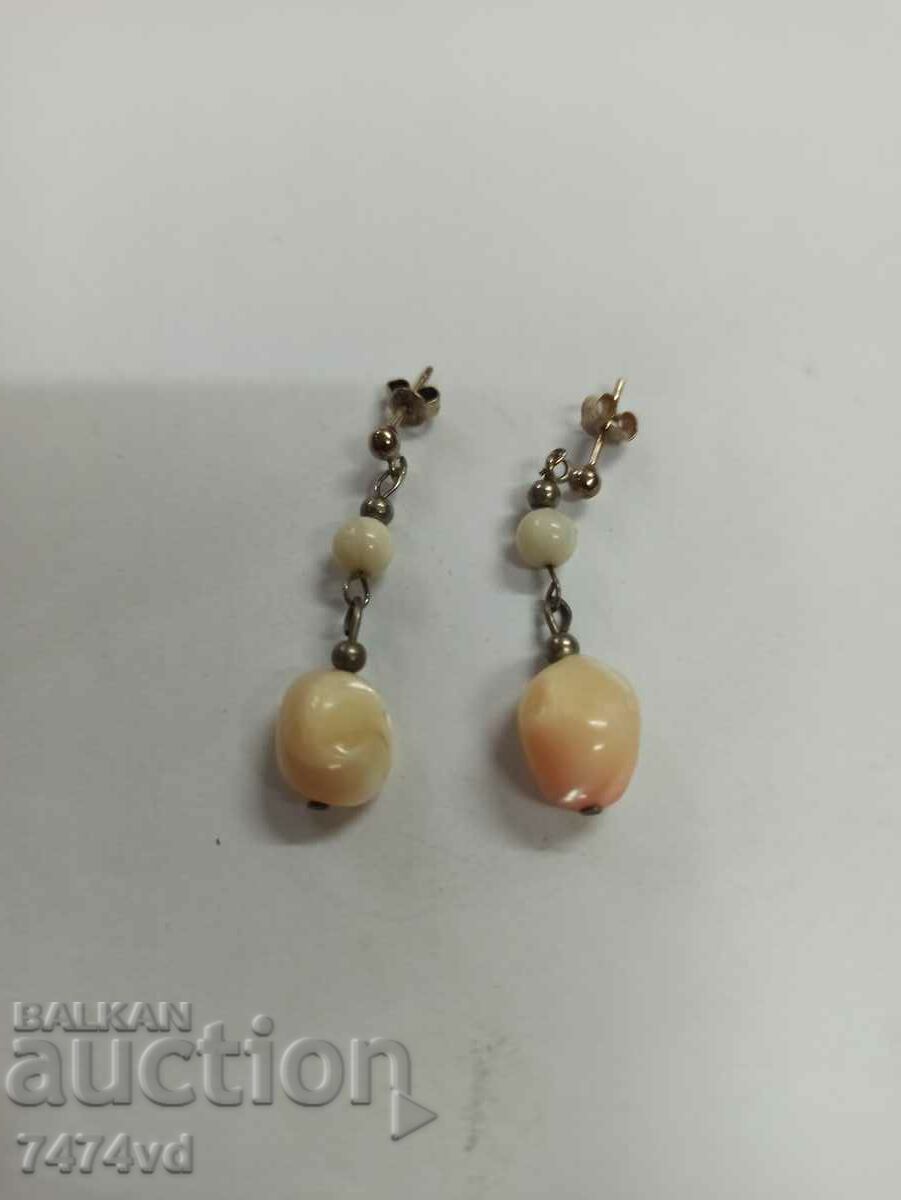 SILVER EARRINGS WITH MOTHER OF PEARL