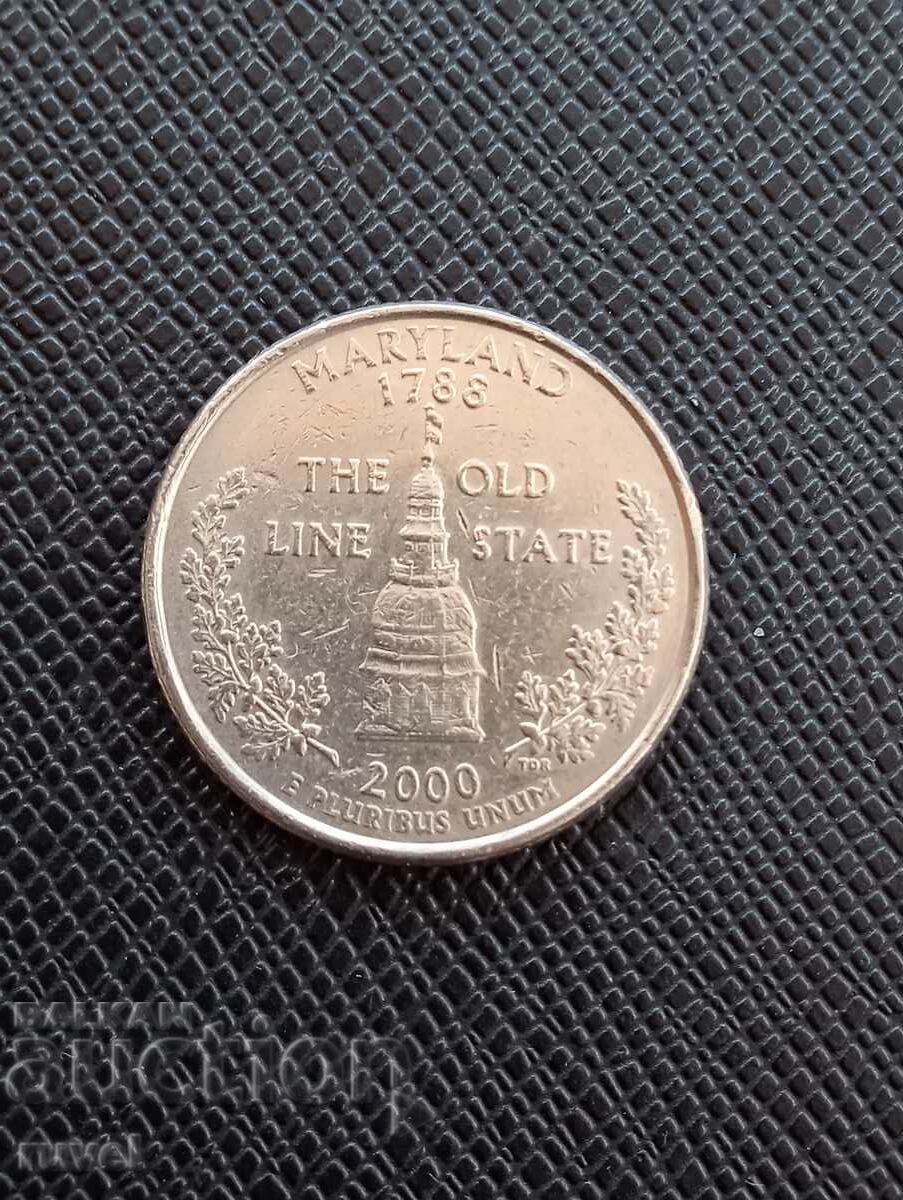 САЩ, четвърт долар 2000 г.