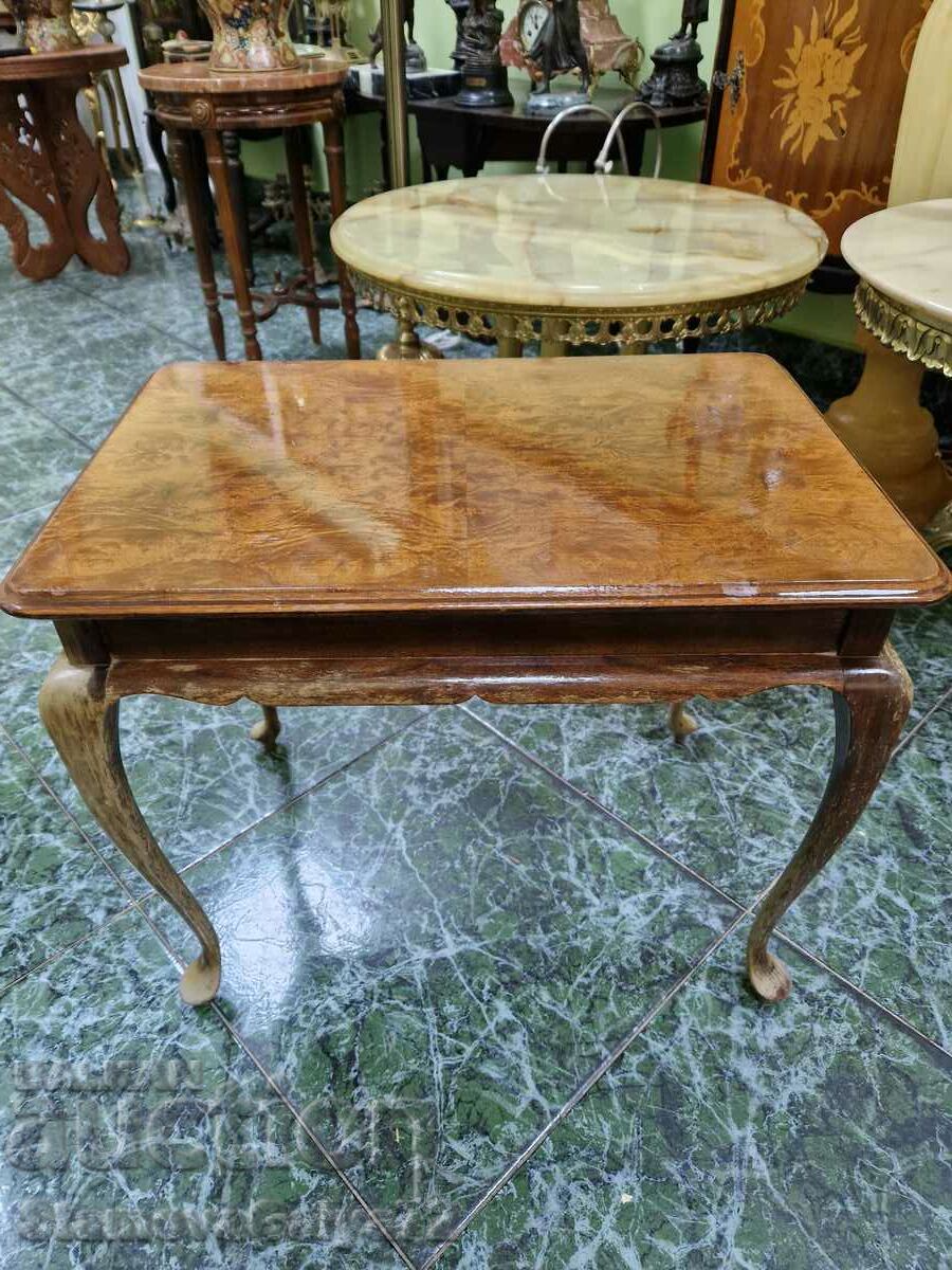 A wonderful antique English solid wood side table