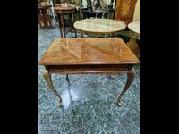 A wonderful antique English solid wood side table