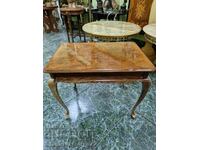 A wonderful antique English solid wood side table