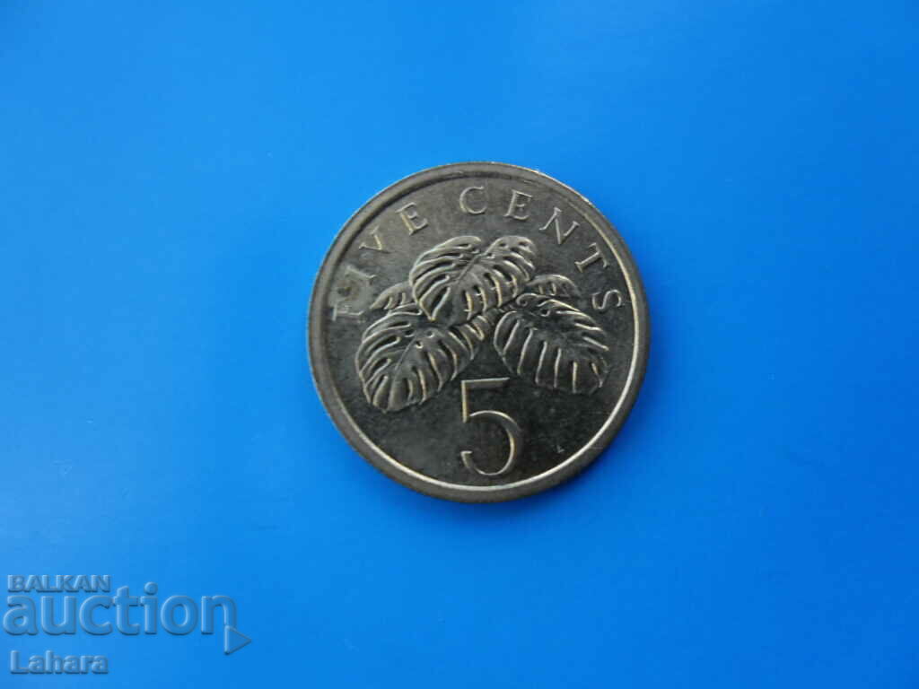 5 цента 1986 г.  Сингапур