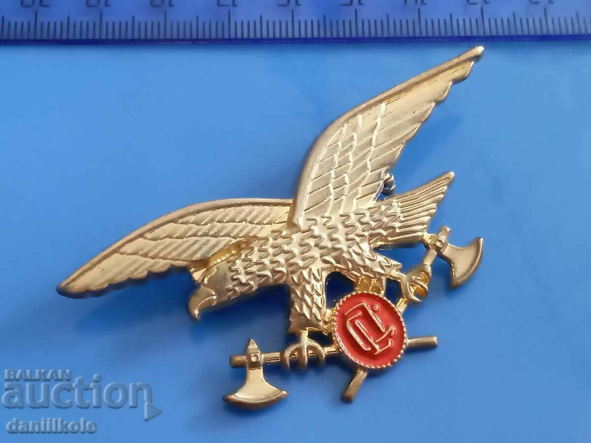 *$*Y*$* GREAT BROOCH - EAGLE WITH TWO TOMHAVES *$*Y*$* with price 19.36 BGN | € 9.90