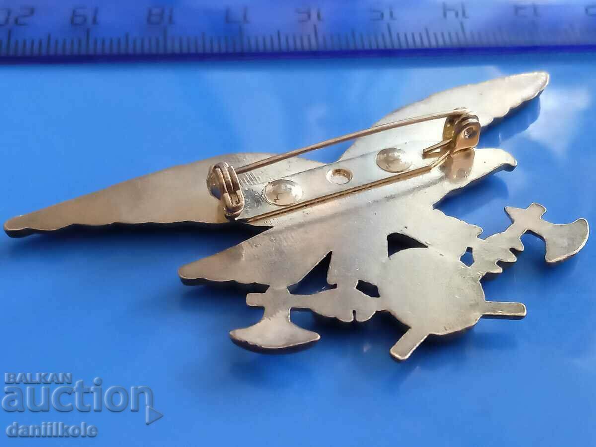 *$*Y*$* GREAT BROOCH - EAGLE WITH TWO TOMHAVES *$*Y*$* - 6