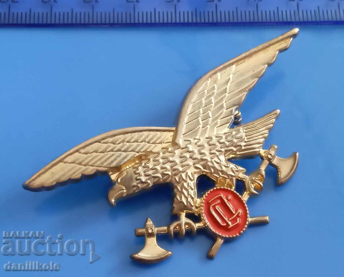 *$*Y*$* GREAT BROOCH - EAGLE WITH TWO TOMHAVES *$*Y*$*