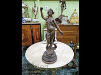 A great antique French figure statuette