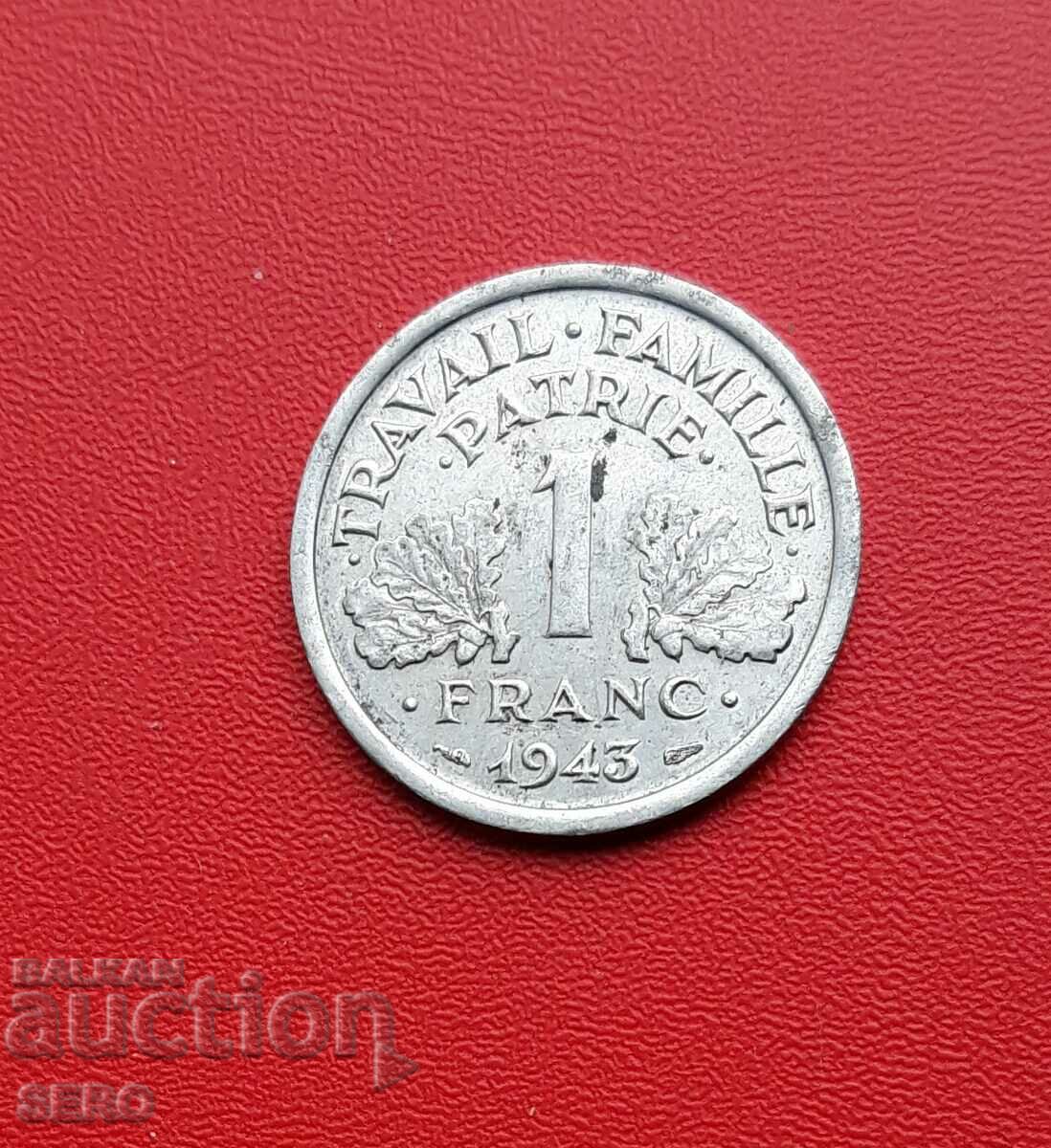 Франция/германска окупация/-1 франк 1943