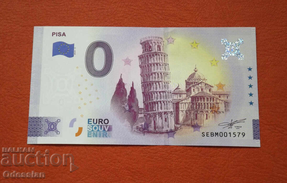 0 Euro / 0 euro • PISA • Souvenir Banknote 0 Euro / 0 euro • PISA • Souvenir Banknote