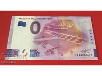 BATERIA VALETTA SALUTING - bancnota 0 euro / 0 euro
