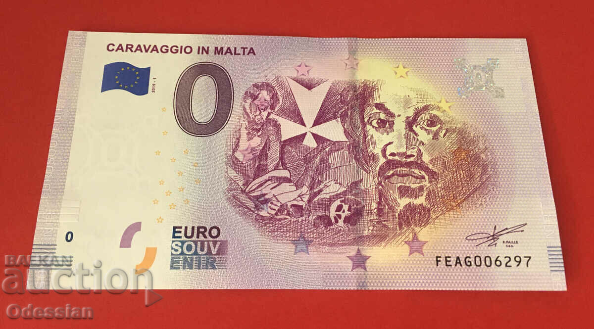 CARAVAGGIO ΣΤΗ ΜΑΛΤΑ - τραπεζογραμμάτιο 0 ευρώ / 0 ευρώ