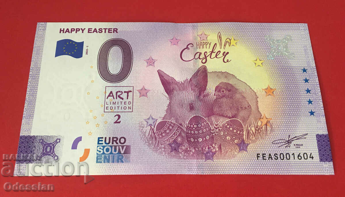 HAPPY EASTER - 0 euro banknote / 0 euro