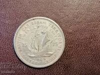 1965 Eastern Caribbean 25 cents