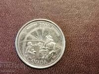 Canada 25 cents 2000 Old man and child