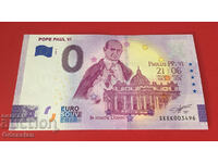 PAPA PAUL VI - bancnota de 0 euro