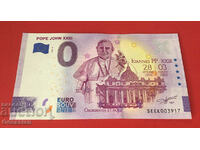 POPE JOHN XXXIII - 0 euro banknote