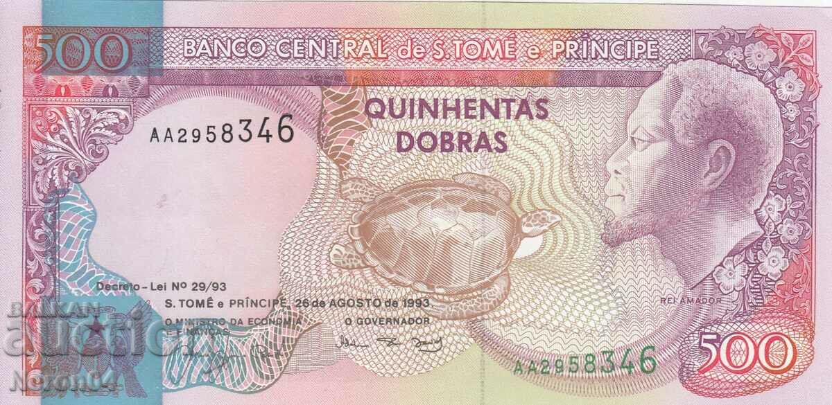 500 good 1993 (prefix AA), Sao Tome and Principe