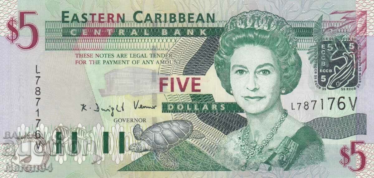 5 dolari 2003, Sf. Vincent si Grenadine