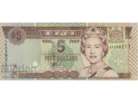 5 dollars 2002, Fiji