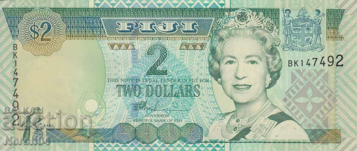2 dollars 2002, Fiji