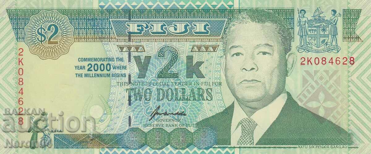 2 dolari 2000, Fiji